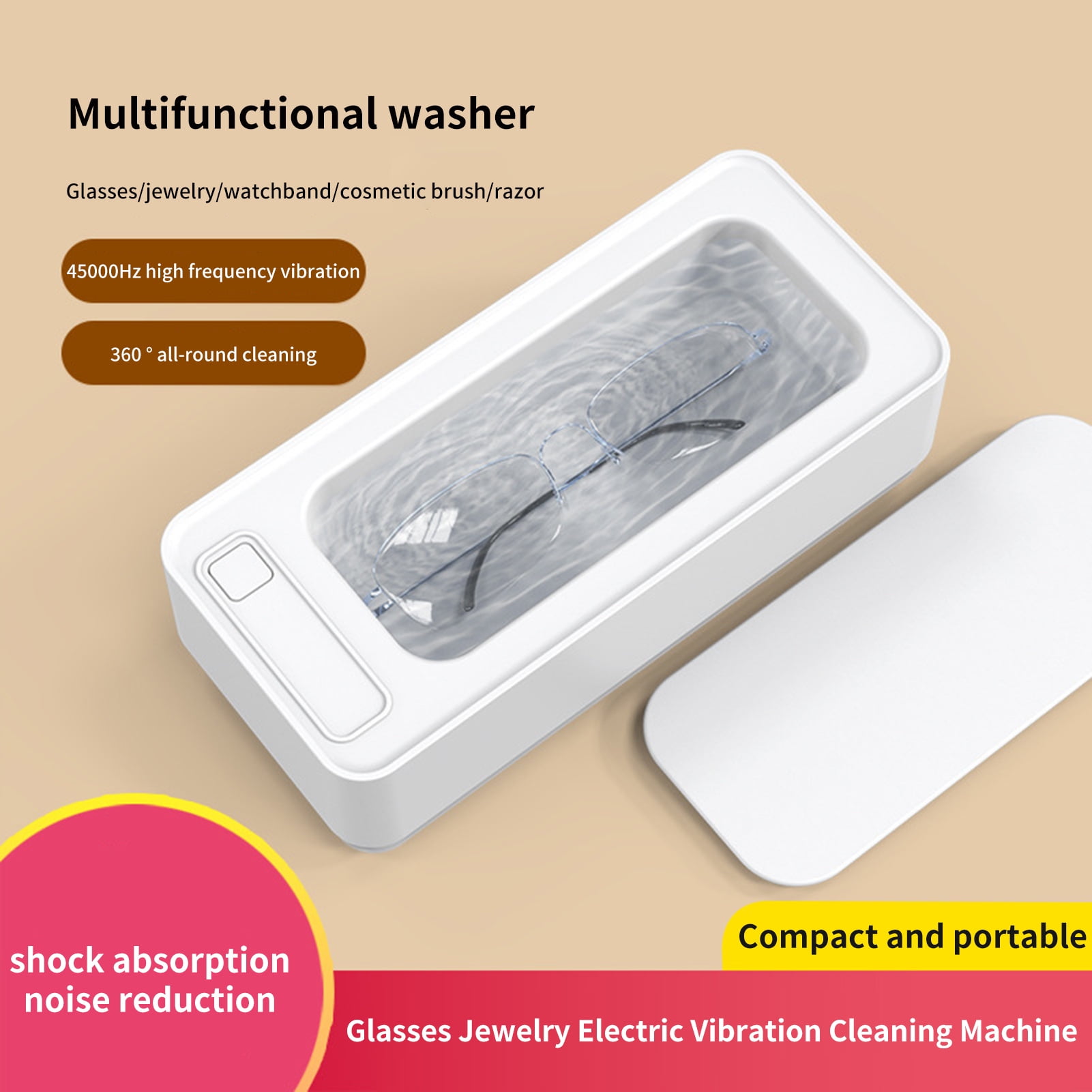 Kripyery Glasses Cleaner High-frequency Vibration Rechargeable One