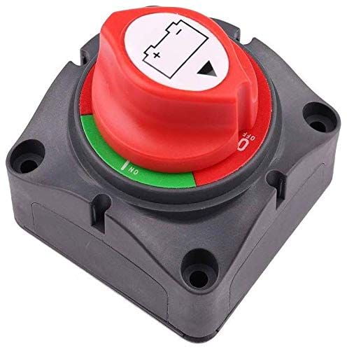 200/1000 Amps LotFancy Battery Isolator Disconnect Switch Waterproof 6V 12V 24 High Quality Heavy Metal Cut Off Switch for Car Auto RV Marine Boat ATV Vehicle Truck with Two Removable Keys 