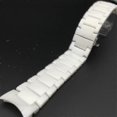 thumbnail image 4 of Fit Compatible Armani Watch Strap Ar1474 Ar1452 Ar1451 Men Women Black White 22mm 24mm Ceramic Watch Strap Bracelet Band Belt Replace-9192339876218 22mm Middle matte, 4 of 5