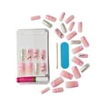 thumbnail image 3 of KISS Masterpiece, Press on Nails, Sweetest Pie, Pink, Long Square, 30 Count, 3 of 13