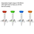 thumbnail image 4 of serony Golfs en Plastique Tee Holder Réglable en Hauteur Cadeau Extérieur Léger Mini Golf Stud Formation Aides Boules Clou Rouge, 4 of 5