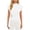 White, variant on Staron Women's V-Neck Short Sleeve Top Casual Blouse Fold Bandage Wrap Pullover Basic Comfy Shirt, Army Green M