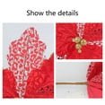 thumbnail image 7 of Christmas Glitter Poinsettia Flowers Artificial Flower Ornaments, Fake Flower Decorations with Stem for Xmas Tree Wreaths Holiday Party Home Deco, 7 of 7