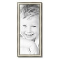 thumbnail image 2 of ArtToFrames 11x27" Antique Silver Panel Picture Frame, Silver Wood Poster Frame, with Regular Acrylic and 2 (FBPL-4760), 2 of 7