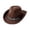 Coffee, variant on Ticikt Felt Cowboy Hat for Men Women Western Wool Look Hat Wide Brim Rancher Hat with Decorative Band for Rodeo Country Parties Events