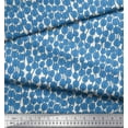 thumbnail image 2 of Soimoi Cotton Jersey Fabric Artistic Leaves Print Sewing Fabric Yard 58 Inch Wide, 2 of 3