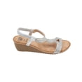 thumbnail image 2 of GC Shoes Womens Coretta Slingback T-Strap Wedge Sandals, 2 of 3