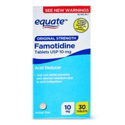 Equate Original Strength Famotidine Tablets, 10 mg, 30 Count