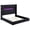 Black, variant on Tisdall Upholstered Queen Flame Visualizer Bed Grey