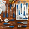 The Pioneer Woman Frontier Collection 15 Piece All-In-One Tool and Gadget Set, Cobalt Blue