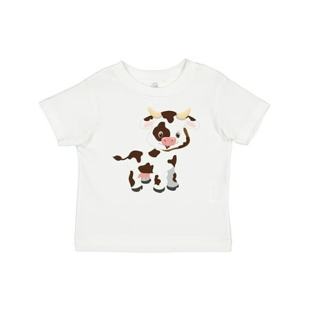

Inktastic Cute White Holstein Cow with Brown Spots Gift Baby Boy or Baby Girl T-Shirt