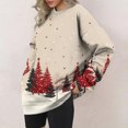 thumbnail image 2 of Aoiroe Fashion Clothing,Scoop Neck Long Sleeve Tops For Women,Fall Basic Clothes 2025,Sweatshirt For Women,Basic Sweaters For Women,Winter Clothing For Women,Oversized Sweater,Khaki,2XL, 2 of 4