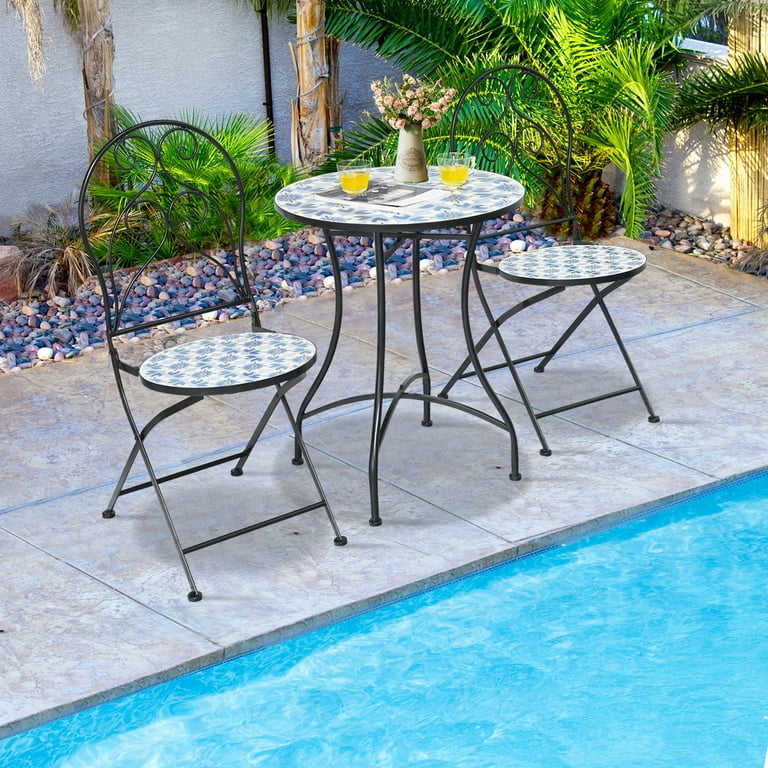 Mosaic patio on sale dining table