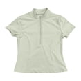 thumbnail image 4 of WERYOUNG Seamless Yoga Short Sleeve T Shirts For Women With Front Zipper Lightweight Breathable Running Gym Tees Versatile Tops S, 4 of 6