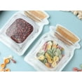 thumbnail image 4 of 40 Pcs Sacs Réutilisables en Forme de Pot Mason Ziplock Sac de Rangement Alimentaire, 4 of 5