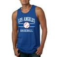thumbnail image 1 of Wild Bobby City of Los Angeles LA Baseball Fantasy Fan Sports Men's Tank Top, Royal, X-Large, 1 of 6
