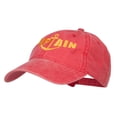 thumbnail image 2 of Captain Anchor Embroidered Washed Cap - Red OSFM, 2 of 5