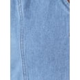 thumbnail image 5 of Conjunto de 2 piezas de chaleco de mezclilla y jeans de mujer INSPIRE CHIC en azul claro, talla S, 5 of 5