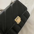 thumbnail image 3 of Bolso versátil simple para damas juveniles Bolso de hombro con patrón de rayas de cuero de pu Bolso femenino simple sólido JFHHH pequeña, 3 of 3