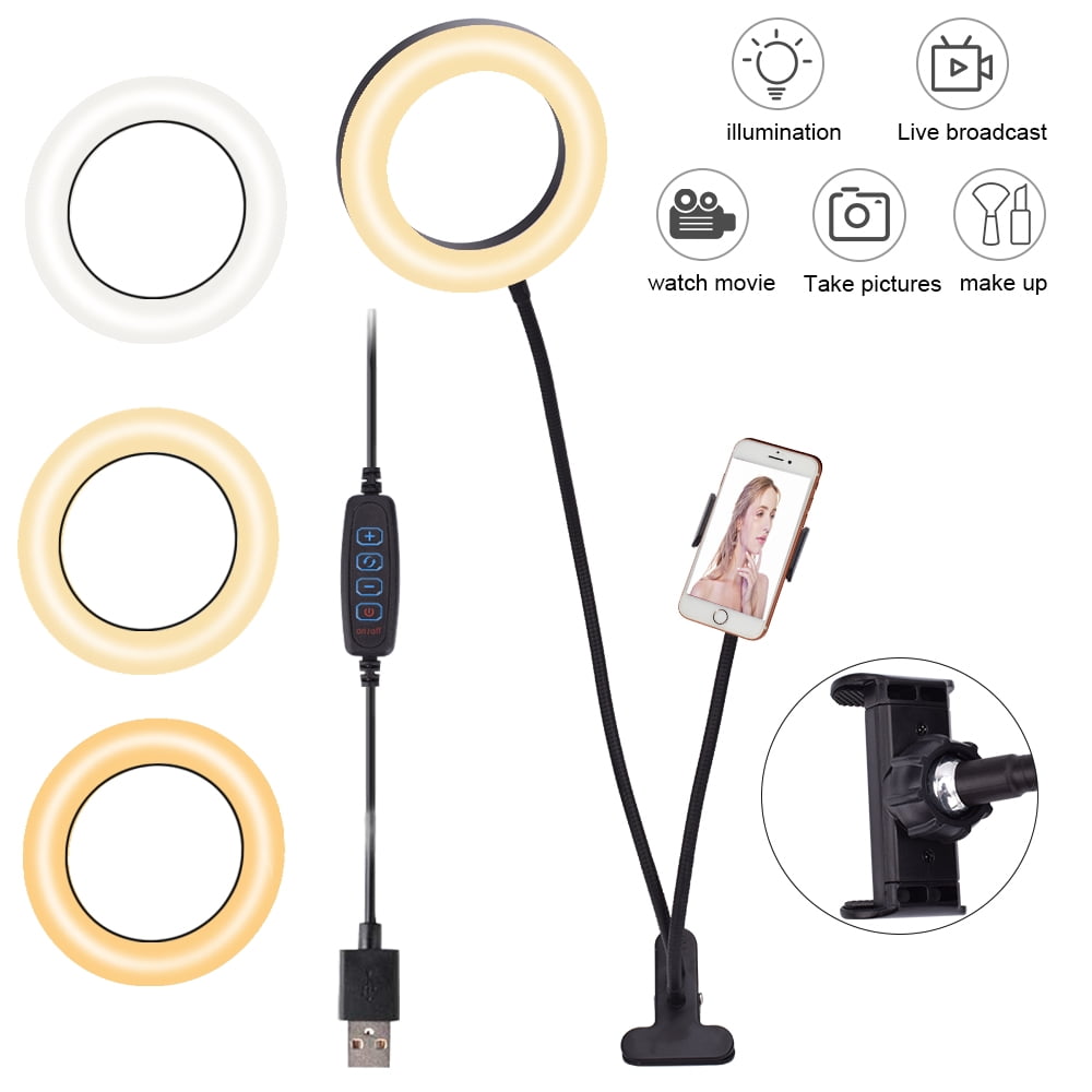 Private Jungle 6 inch Diameter 16cm Live Fill Light Desktop Clip Light 64 LED USB Book Clamp Light ,Eye Protection Desk Lamp, 360 ° Flexible Gooseneck Bed Night Light Private Jungle 6 inch Diameter 16cm Live Fill Light Desktop Clip Light 64 LED USB Book Clamp Light ,Eye Protection Desk Lamp, 360 ° Flexible Gooseneck Bed Night Light