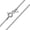 Silver 0.75 mm Curb, variant on Women's 925 Sterling Silver Chain Necklace: 18K Gold Plated 1.05 Curb