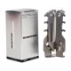 thumbnail image 2 of Trípode de soporte para botes de gas de camping de acero inoxidable - estabilizador plegable plano para latas, cabe 110g 230g 450g en latas largas, soporte portátil para cocinas exteriores, plata, 2 of 6