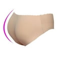 thumbnail image 4 of GEWSEY Lifter Panties Padded Underwear for Women Seamless Booty Pads Enhancer Panty (Khaki, M), 4 of 9