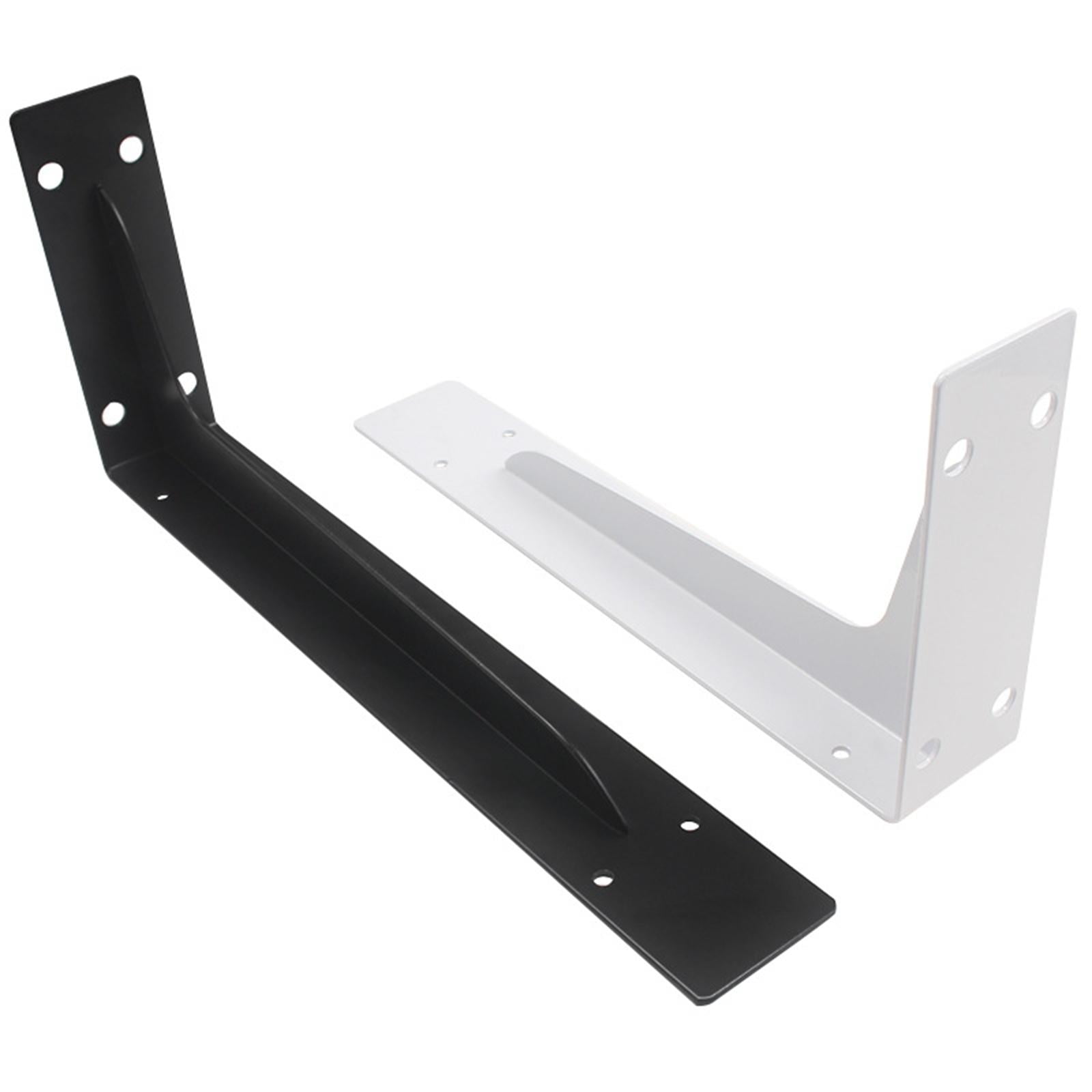 Shelf Bracket, Black Heavy Duty Steel Wall Mounted Triangular Tripod Bracket for 19.1cm