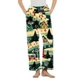 thumbnail image 2 of Zedker Womens Christmas Pajama Pants Soft Flannel Winter Warm Fuzzy Fleece Sleepwear with Pockets Multicolor Plus XXL, 2 of 4