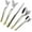 254G, variant on HOMEHUT 20-Pieces Flatware Set - Gold Cutlery Set Service for 4 People, 18/10 Premium Stainless Steel Silverware Cutlery, 24 Karat Gold-plated, 996M