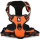 thumbnail image 2 of Arnés reflectante ajustable para perros, disuade los tirones, chaleco de nailon resistente para mascotas, apto para uso en el coche (naranja, XS), 2 of 5