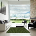 thumbnail image 7 of Ahgly Company Machine Washable Indoor Square Transitional Dark Forest Green Area Rugs, 4' Square, 7 of 7