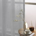 thumbnail image 3 of PrimeBeau Semi Sheer Linen Light Filtering Grommet Draperies, 52 x 96 inch, 2 Panel Set, Ash, 3 of 6