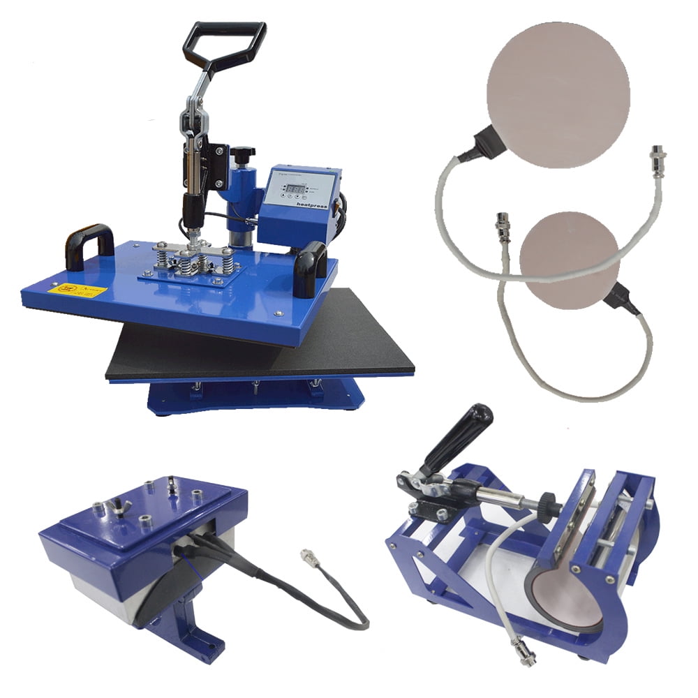 5 in 1 Sublimation Heat Press Transfer Machine Multifunctional Swing Away T-Shirt Transfer Press