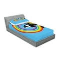 thumbnail image 2 of Ambesonne Animal Fitted Sheet & Pillow Sham Set, Rainbow Round and Whale, Twinxl, Multicolor, 2 of 2