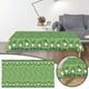 thumbnail image 3 of Mantel de vinilo irlandés para mesa de comedor o cocina: verde, blanco y dorado (tradicional de San Patricio, 107,9 pulgadas x 53,9 pulgadas), 3 of 5