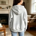 thumbnail image 4 of TQWQT Kids Hoodie Sweatshirt Girls Long Sleeve Zip Up Pullover Lightweight Casual Solid Color Pocket Hooded Top Children Fashion Outerwear Spring Fall Jacket Youth Boys Girls Clothing Gray 2-3 Years, 4 of 4