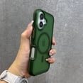 thumbnail image 1 of Magnetic Neon Color Matte Translucent Armor Shockproof Case For iPhone 16 13 12 14 15 Pro Max For Magsafe Wireless Charge Cover Green For iphone 12Pro, 1 of 6