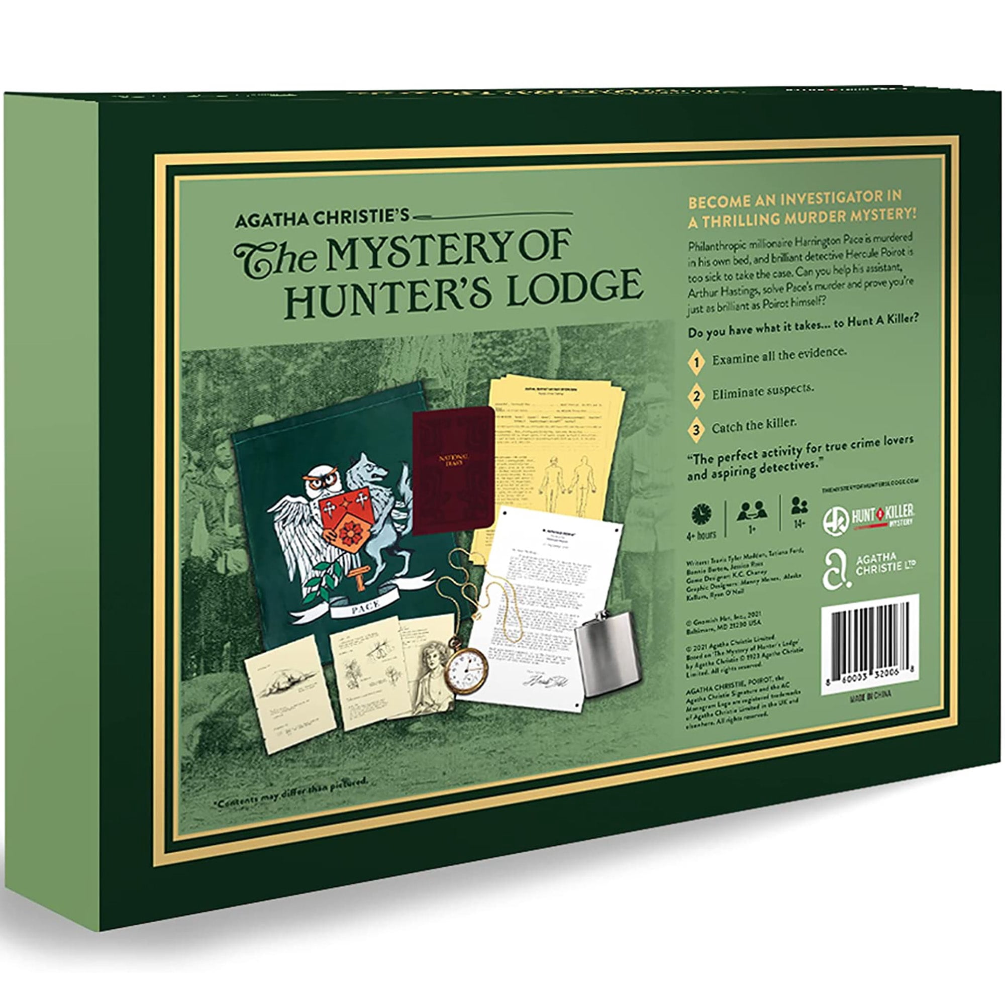 Hunt A Killer: Agatha Christie's Mystery of Hunter's Lodge - An Immersive  Murder Mystery Experience, Solo Play, Game Night, Date Night, 3/5  Difficulty, Ages 14+, 1+ Players, 4 Hrs - Walmart.com