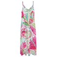 thumbnail image 4 of Vibrant Floral Paisley Watercolor Pattern Design Fine Art Sleeveless Dress Summer Dress Woman 2025, 4 of 7