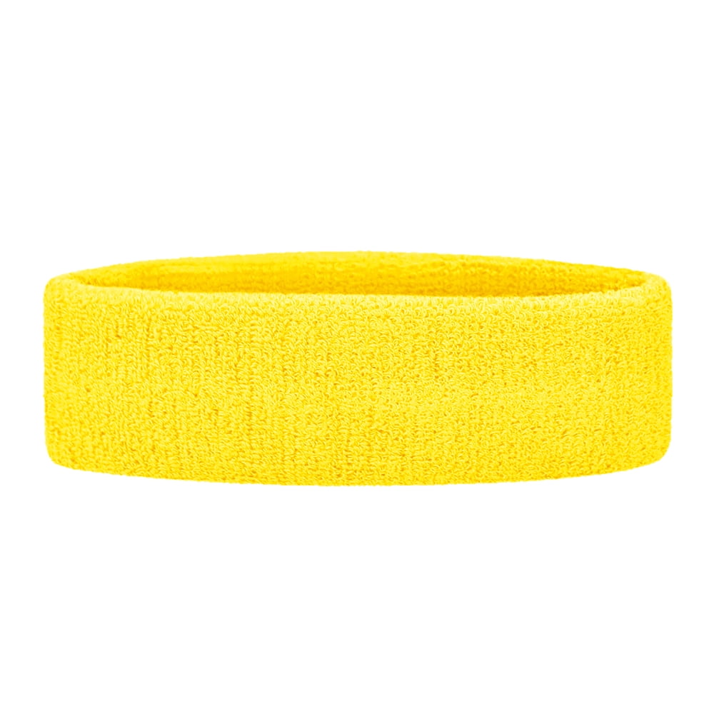 1 to 100 Softball Headbands Yellow Headband for Women Girls Sports Head Bands 
