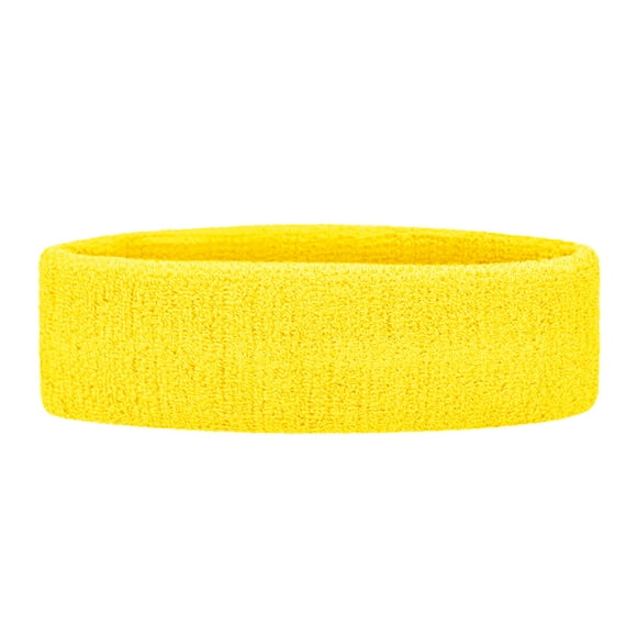 GOGO Bandeau de Sport Bandeau Bandeau Bandeau en Tissu Éponge Athlétique Yellow