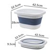 thumbnail image 3 of Collapsible Laundry Basket, Collapsible Laundry Basket with Handles, Foldable Laundry Basket Plastc,Pop Up Tall Storage Container/Organizer/Clothes Hamper for Laundry, 12.8x16.73x11.02", 3 of 8