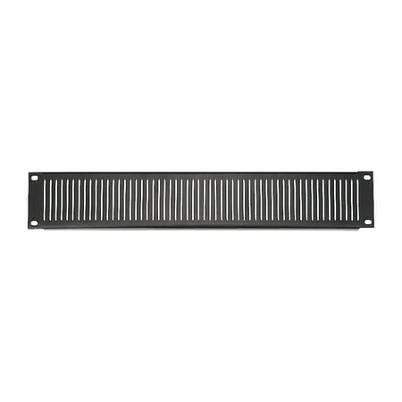 Odyssey Vent Panel 2 Space Keep things nice and cool inside your rack cabinet with this heavy-duty 16-gauge steel vent panel. 1U space encourages air flow through the cabinet and covers up extra spaces for a professional  clean look.
