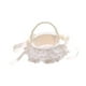 thumbnail image 4 of Cesta de Bodas de Niña de Flores Cesta de Boda Cesta de Encaje de Moda Boda Flores Flores Cesta para Festivales Fiestas Ocasiones Especiales Tiendas Mango de cuentas, 4 of 8