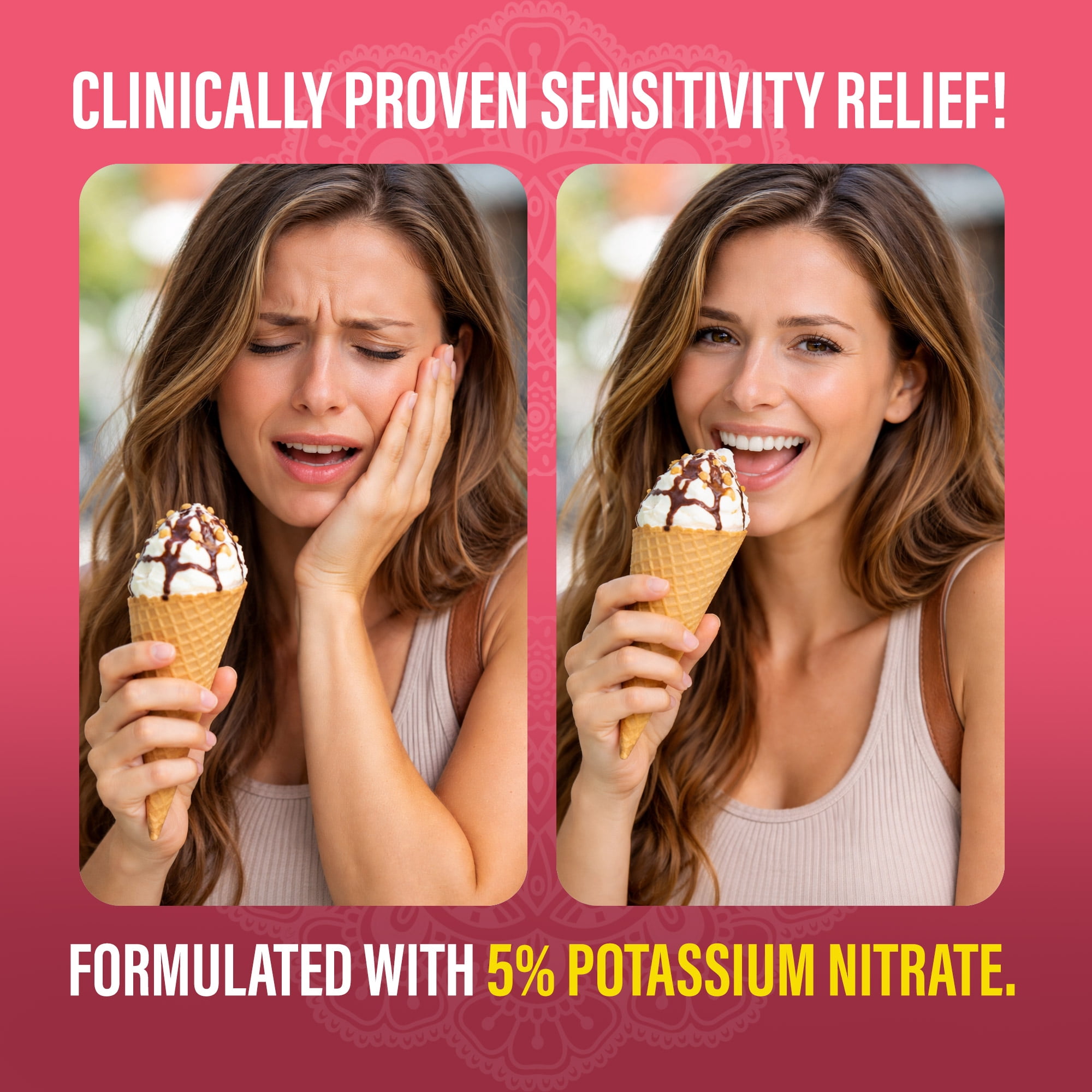 GuruNanda Sensitive Toothpaste with Nano-Hydroxyapatite, Fluoride - Free, Enamel Support & Natural Teeth Whitening, 4.2 oz