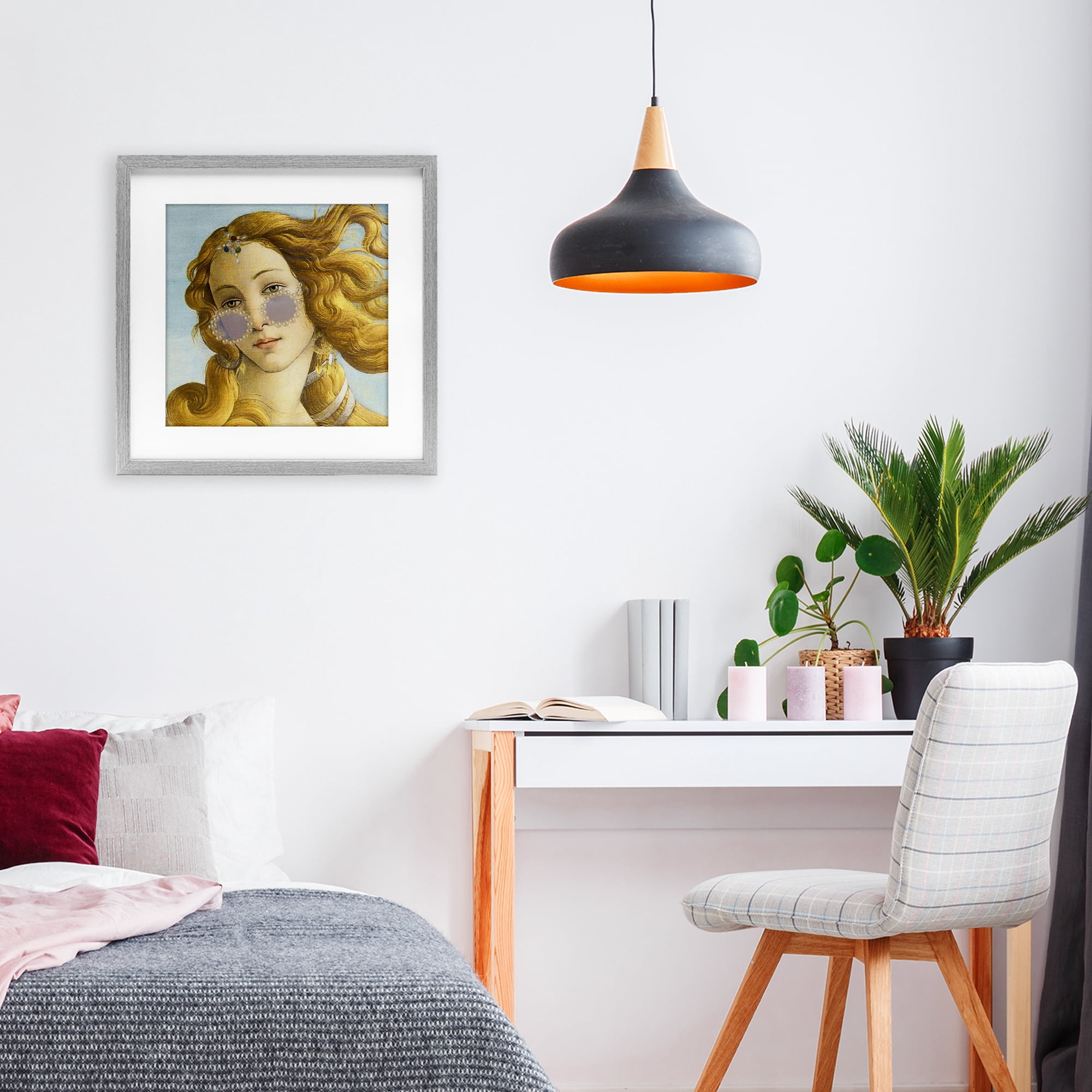 Stupell Industries Modern Day Venus Shades Gray Framed Print Under Glass, design by Grotto Studios