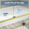 thumbnail image 5 of KPUY 55" - 60" W x 70" H Semi-Frameless Double Sliding Shower Door with 1/4" Clear Tempered Glass, Nano Explosion-Proof Coating, Brushed Gold, 5 of 8