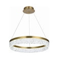 thumbnail image 4 of Elegant Lighting Linden 1-Light Metal Adjustable LED Chandelier in Chrome/Clear, 4 of 7