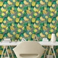 thumbnail image 2 of Ambesonne Tropical Peel & Stick Wallpaper for Home, Banana Pineapple Lemon, 13"x72", Yellow Green and Off White, 2 of 5